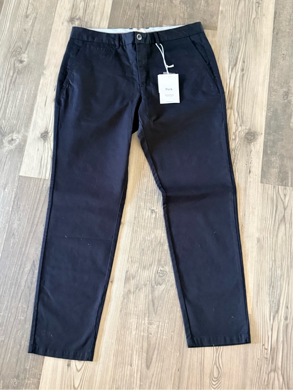 Perk Men's Black Chino Pants Black — Classic Everyday Style